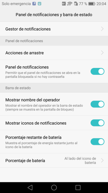 Sistema del Huawei P9 Plus