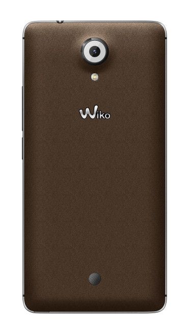 Wiko Ufeel vista trasera en color marrón