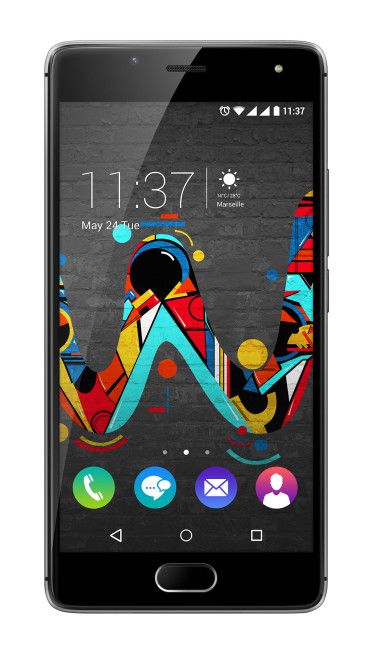 Wiko Ufeel negro frontal
