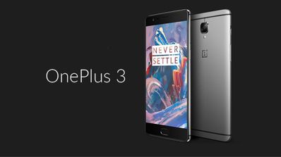 oneplus 3 frontal y trasera