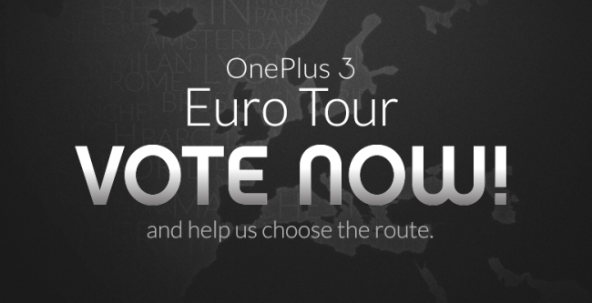 OnePlus 3 Euro Tour
