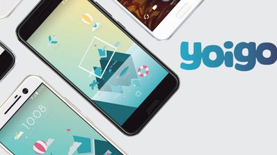 htc 10 con logotipo de Yoigo