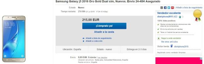 Samsung Galaxy J5 ebay