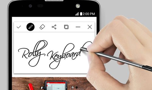 lg stylus 2 plus escritura