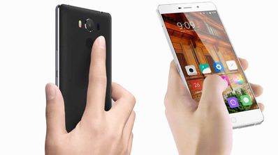Elephone P9000 en las manos con lector de huellas
