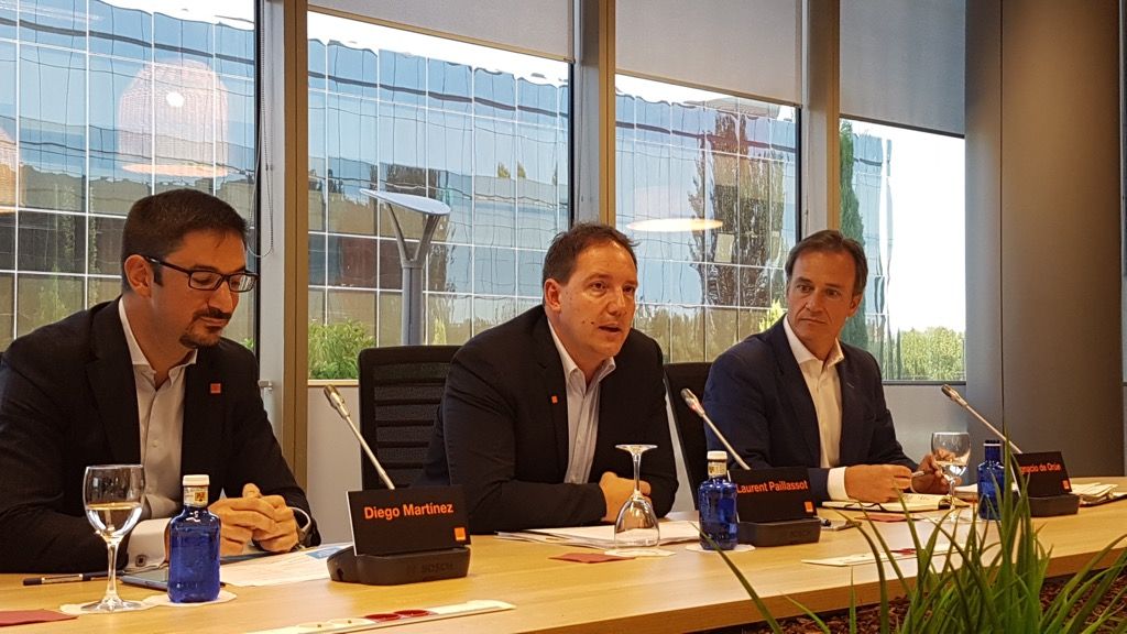 CEO de Orange, Laurent Paillasot, en la presentación de resultados 2Q 2016