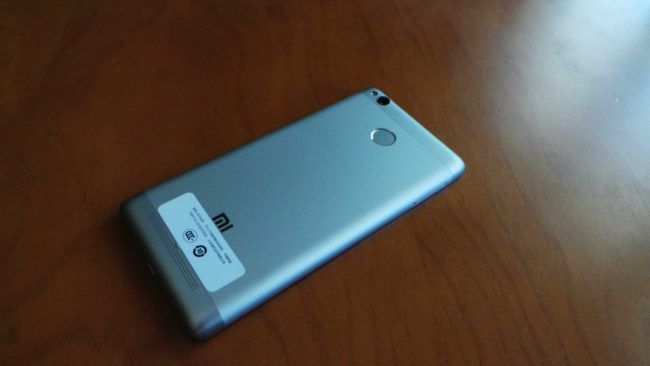 Trasera del Xiaomi 3S