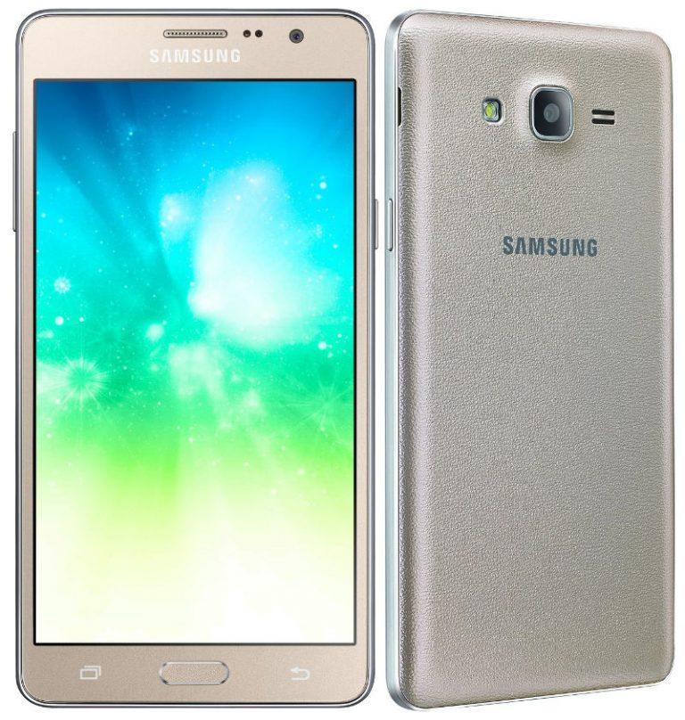 Samsung Galaxy On5 Pro dorado por delante y por detrás