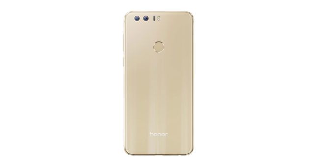 Honor 8 dorado, vista trasera
