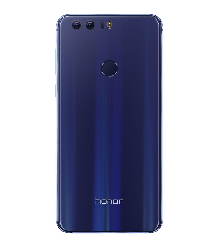 Honor 8 azul cámara y lector de huella dactilar