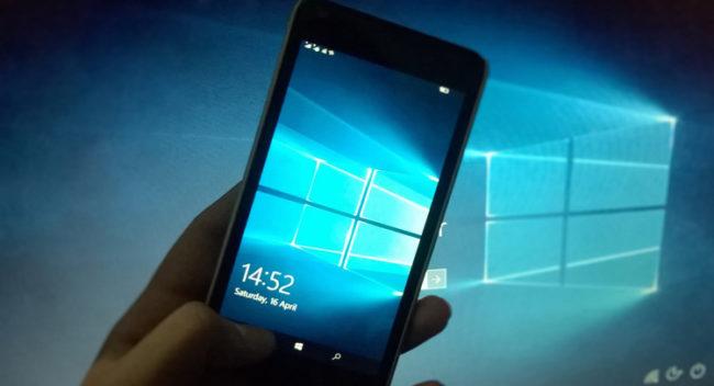 Smartphone Microsoft con Windows 10 Mobile
