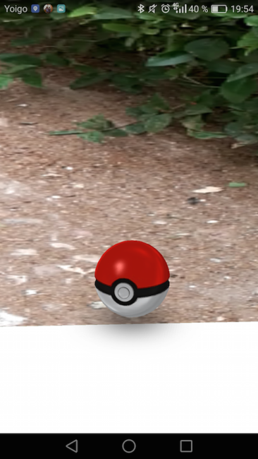 Captura Pokémon GO pokeball