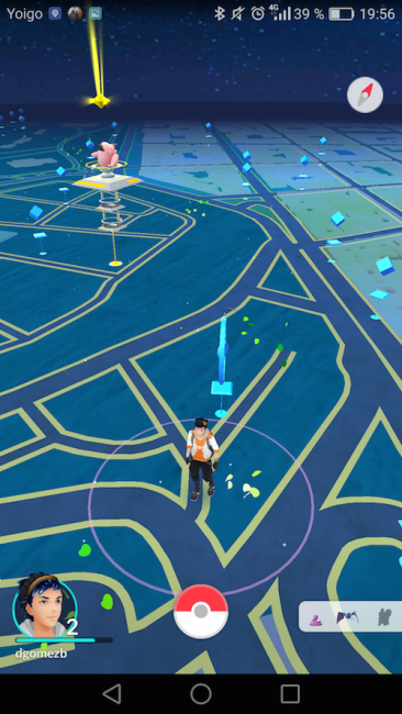 Captura Pokémon GO mapa
