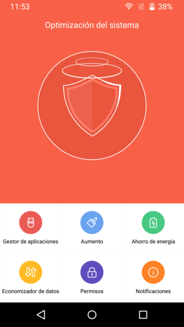 App de seguridad del TP-Link Neffos C5 Max