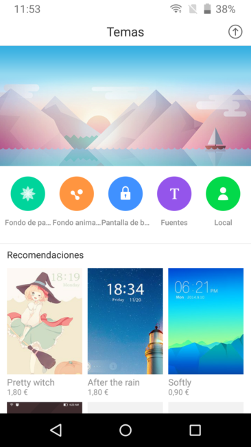Aplicación de temas del TP-Link Neffos C5 Max