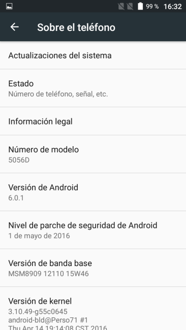 istam del Alcatel POP 4 Plus