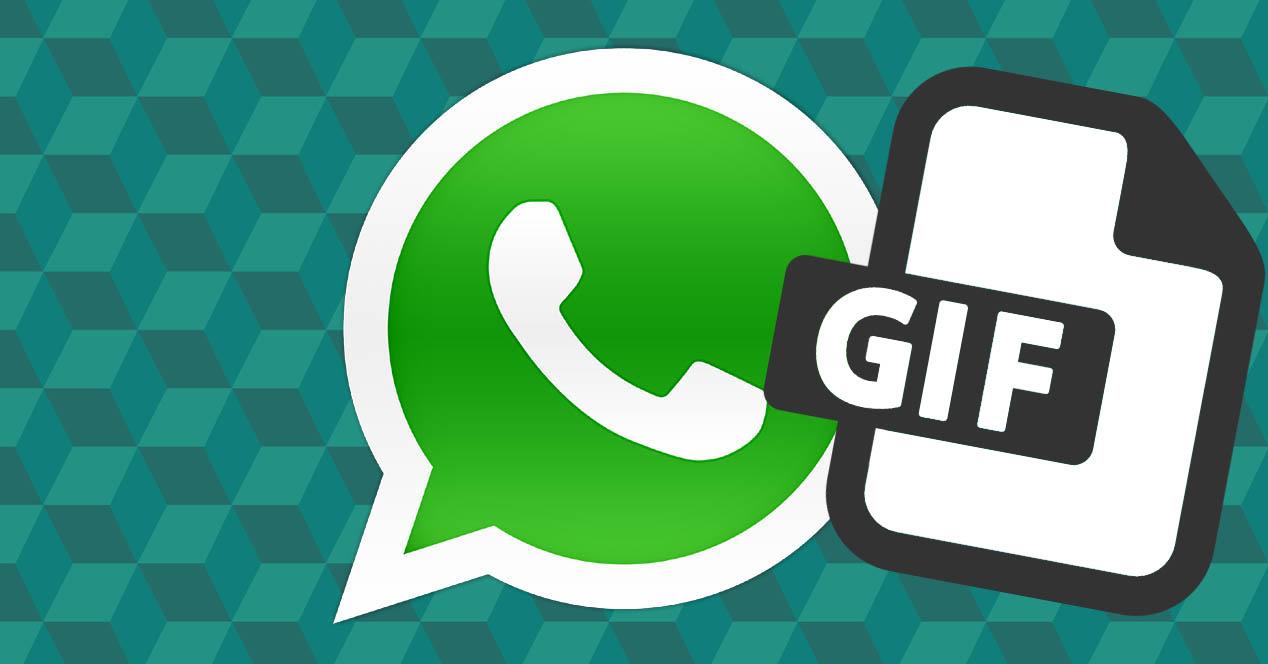 WhatsApp con icono GIF