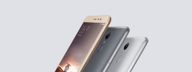 Xiaomi Redmi Note 3 Pro dorado, plateado y blanco
