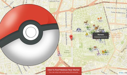 pokemon go pokeball pokevision