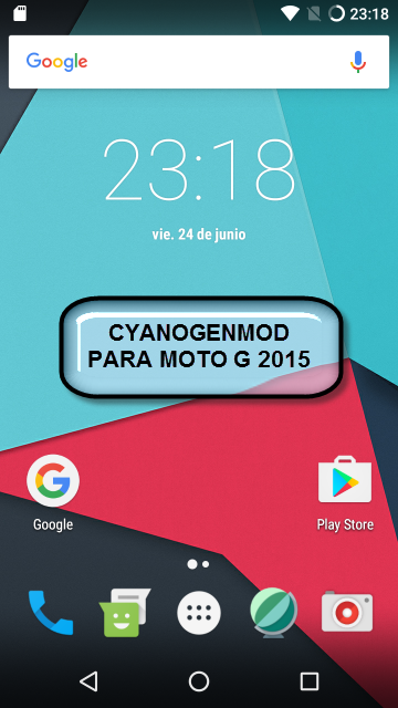 Motorola Moto G 2015 cyanogen 13
