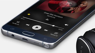 Samsung Galaxy Note 5 reproduciendo musica
