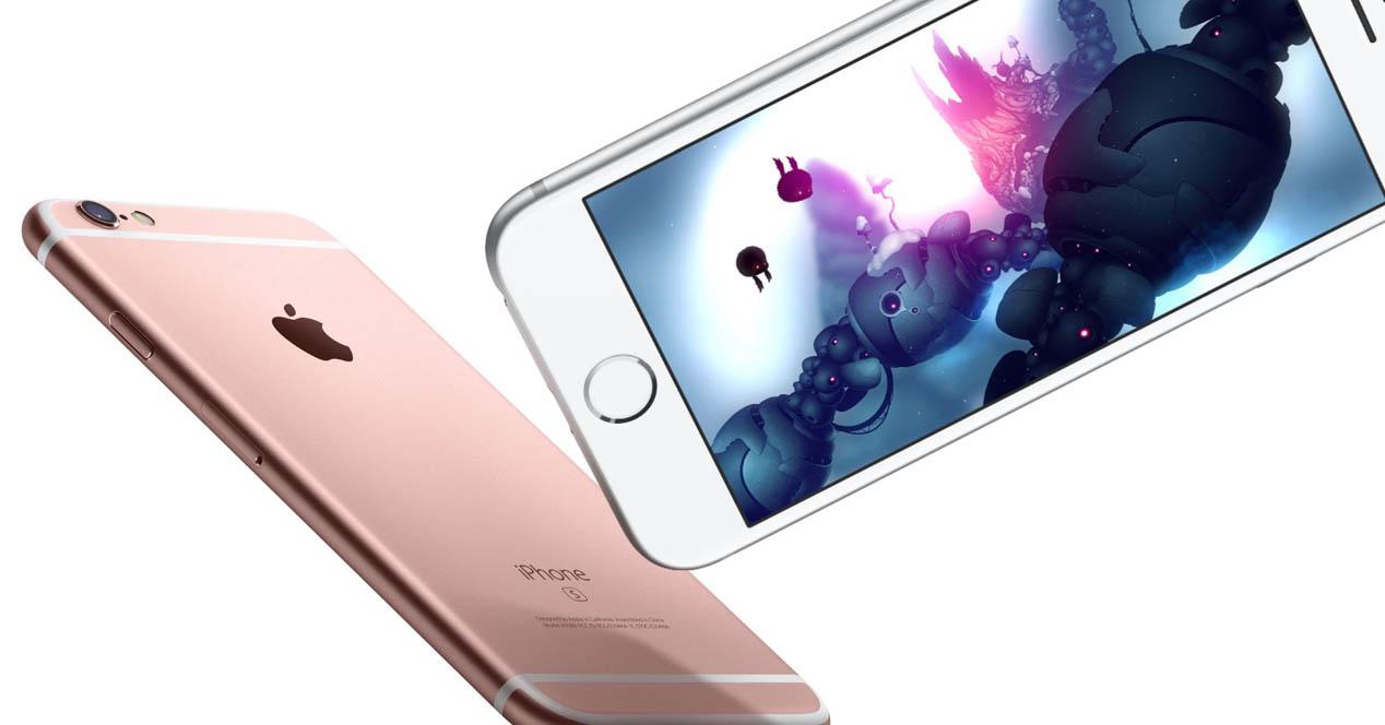iphone 6s rosa y blanco