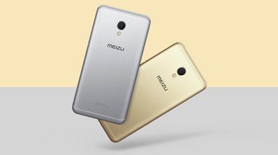meizu mx6 en color gris y dorado