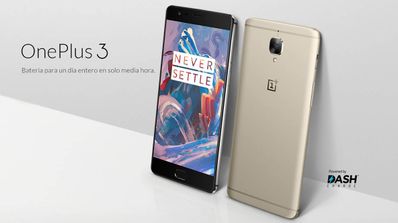 oneplus 3 dorado dash charge