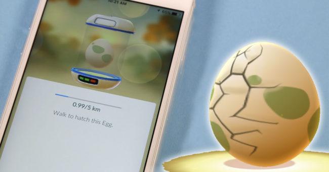 huevo pokemon, icono y en pantalla