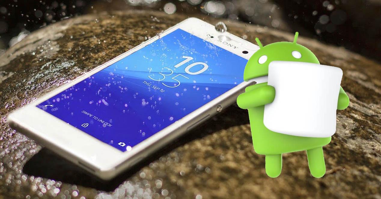 xperia m4 aqua con Android Marshmallow