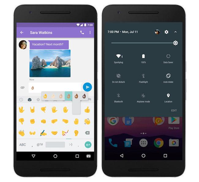 Nuevos Emoji de Android 7.0 Nougat en Nexus