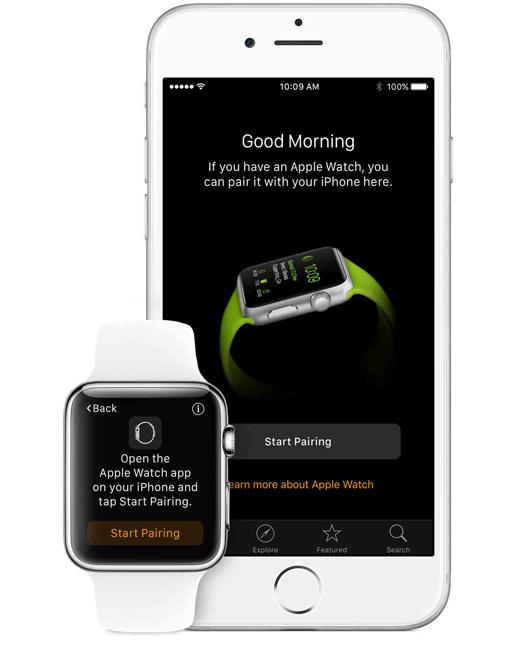 Sincronización de un Apple Watch con un iPhone mediante Bluetooth