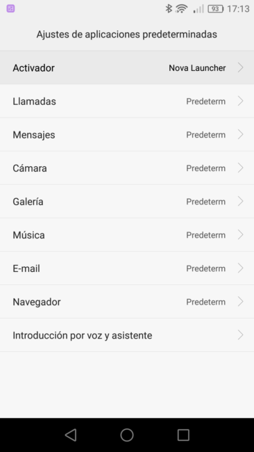Huawei EMUI aplicaciones predeterminadas