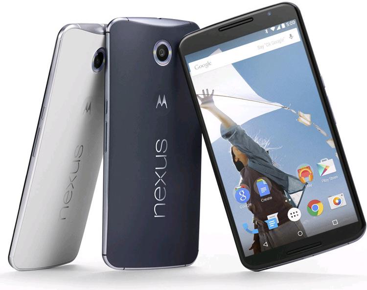 Nexus 6 en colores blanco y gris