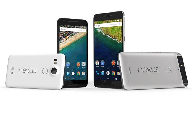 Smartphones Nexus 5X y Nexus 6P