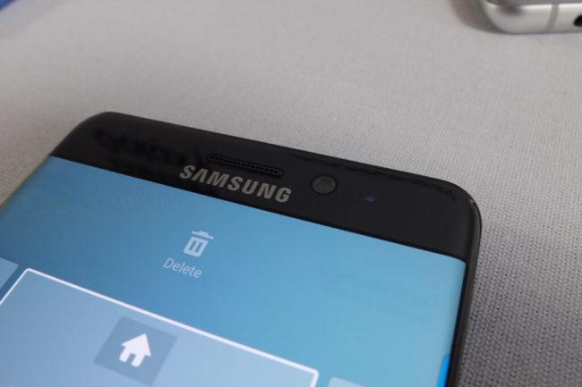 Samsung Galaxy Note 7 negro reconocimiento iris