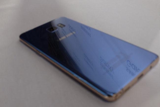Samsung Galaxy Note 7 blue coral perfil