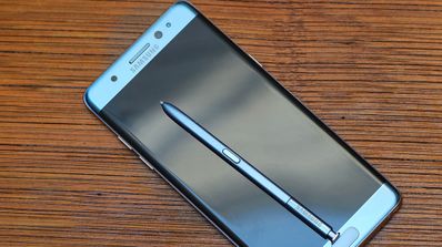 Imagen frontal del phablet Samsung Galaxy Note 7