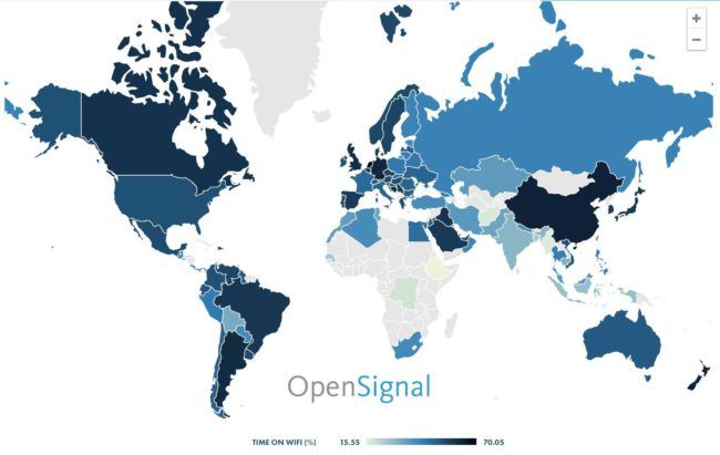 tiempo conectados al wifi