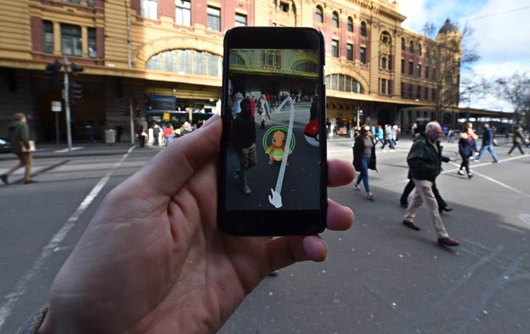 Captura de un Pokémon en Pokémon GO