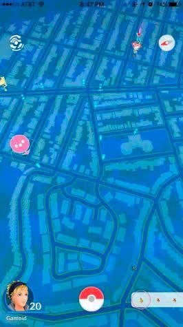 Pokemon GO mapa