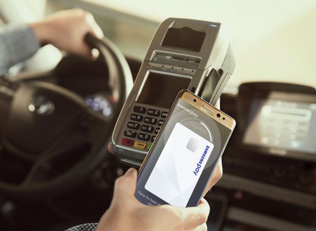 Samsung Galaxy Note 7 usando Samsung Pay