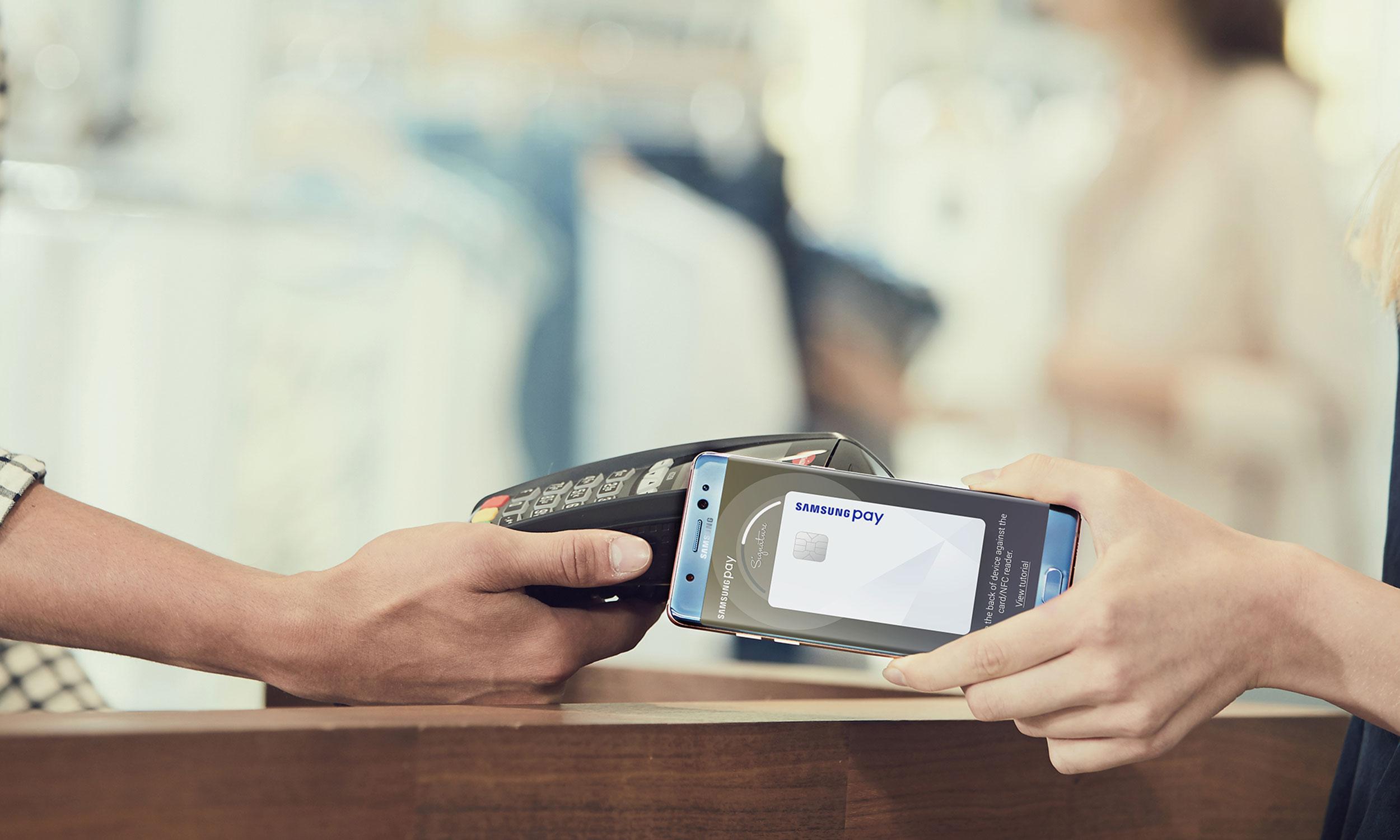 Samsung Galaxy Note 7 con Samsung Pay