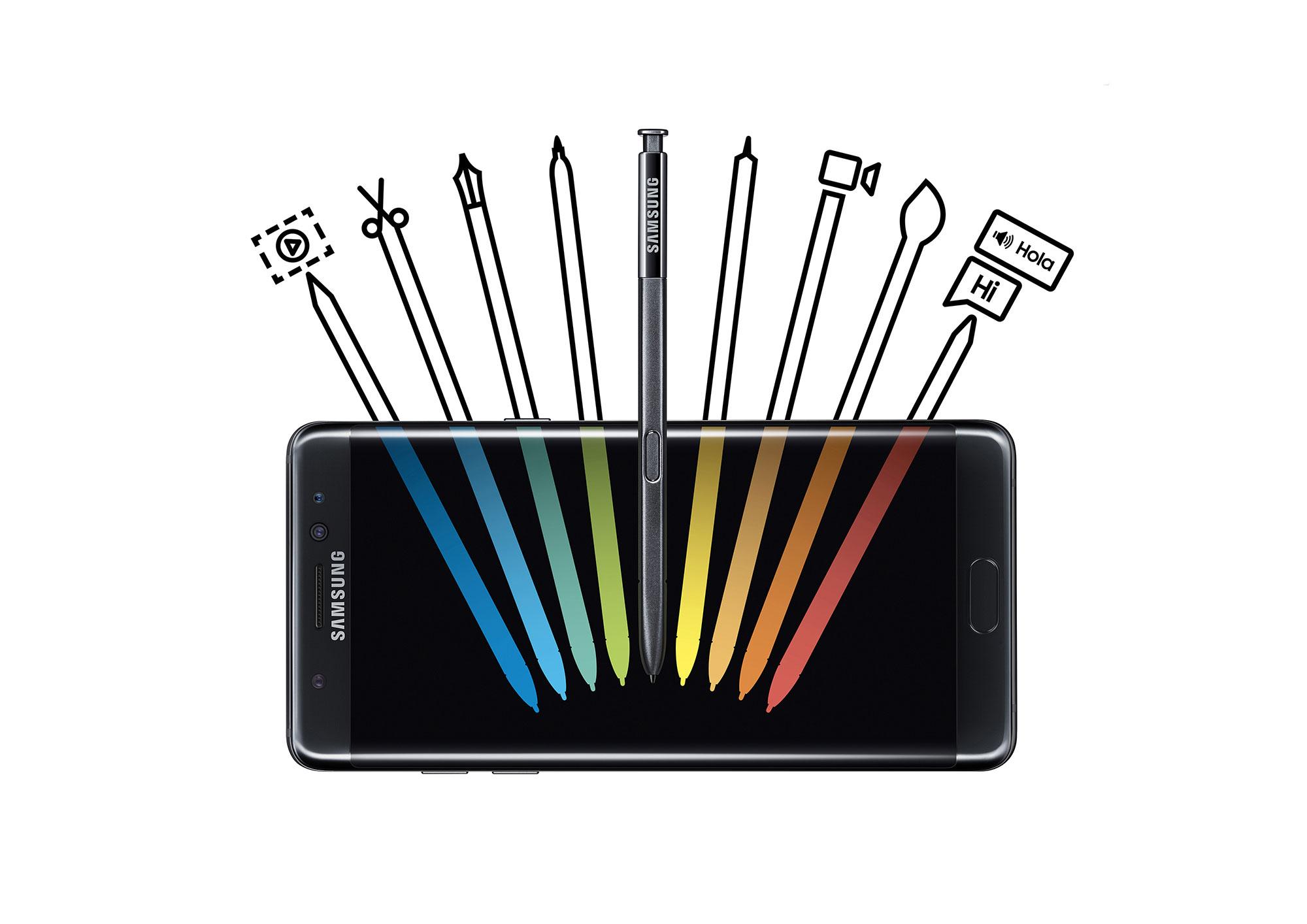 Samsung Galaxy Note 7 opciones de uso del S Pen