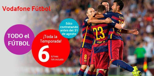 Liga Santander a través de Vodafone