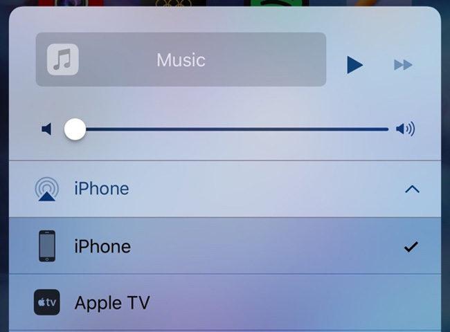 Centro de Control de iOS 10 Beta 5