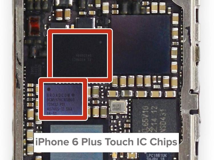 Chip defectuoso del iPhone 6