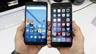 iPhone 6 contra Nexus 6