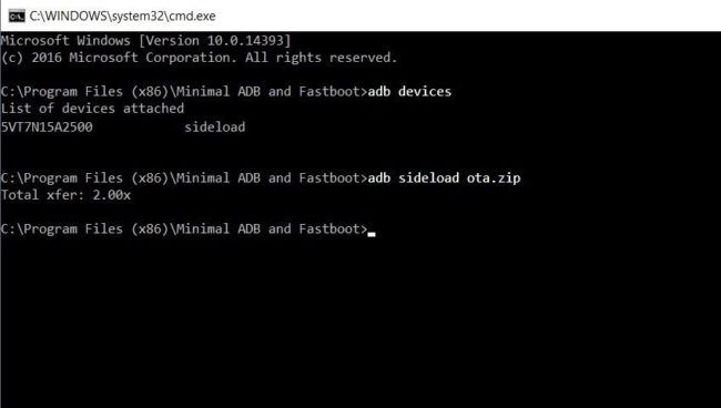 Finalizar instalación de Android 7.0 en Nexus