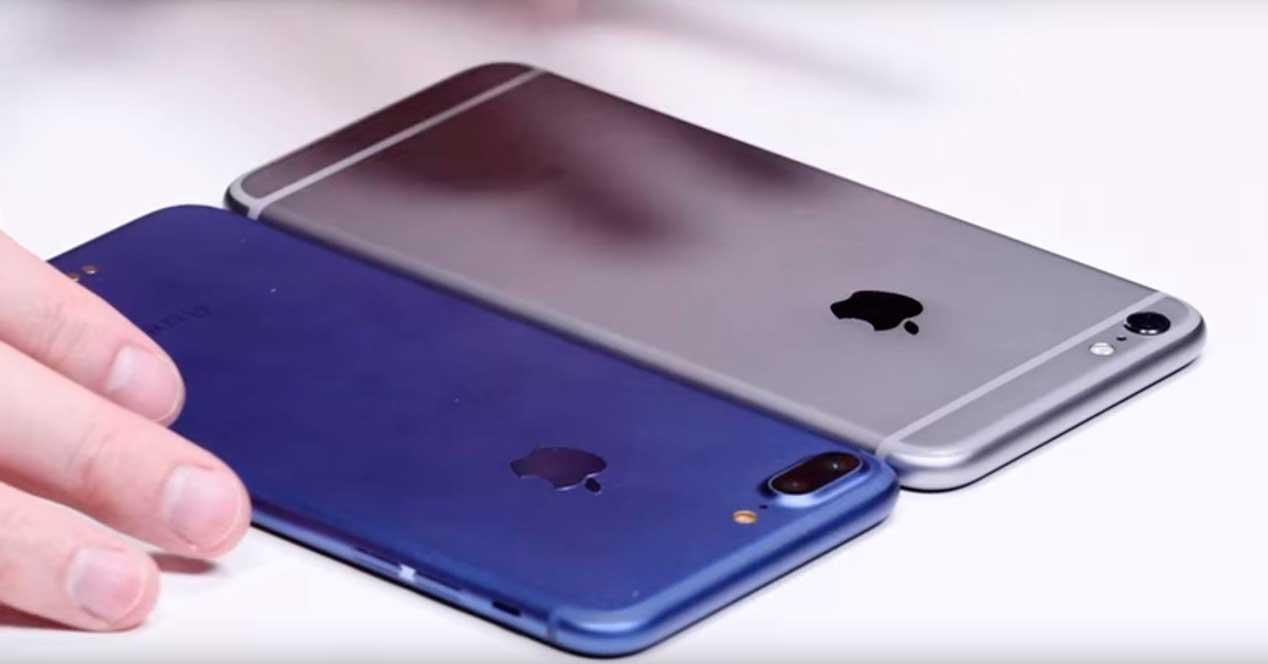 iphone 7 plus de color azul